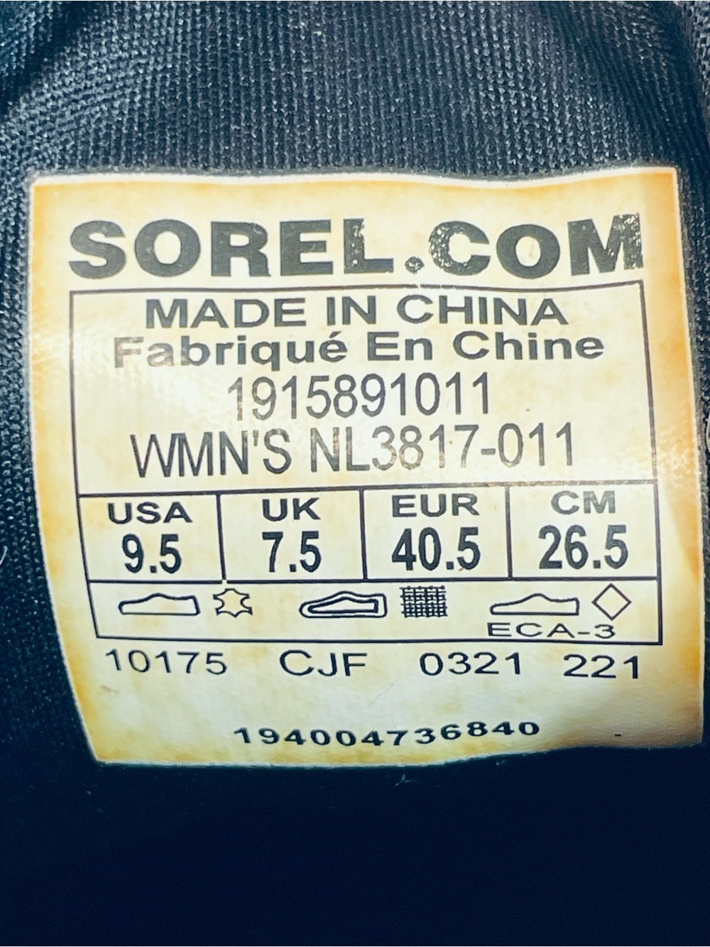 Sorel Evie Sport Lace Wedge Black Suede Women’s Booties Size 9.5 - Picture 11 of 11